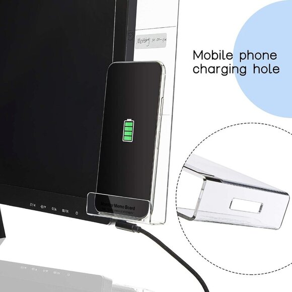 2 Pcs Multifunction Computer Monitor Memo Board Computer Message Board Side Pane - Picture 4 of 6